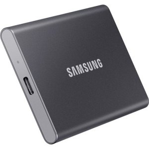 Samsung T7 Touch Portable External SSD 1TB with Fingerprint Security - Black - MU-PC1T0K/WW