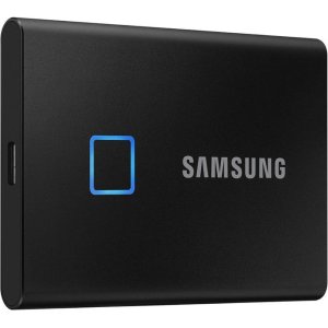 Samsung T7 Touch Portable External SSD 2TB with Fingerprint Security - Black - MU-PC2T0K/WW