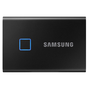 Samsung T7 Touch Portable External SSD 2TB with Fingerprint Security - Black - MU-PC2T0K/WW
