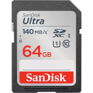 SanDisk Ultra SDXC 64GB UHS-I card 140MB/s Class 10-SDSDUNB-064G-GN6IN
