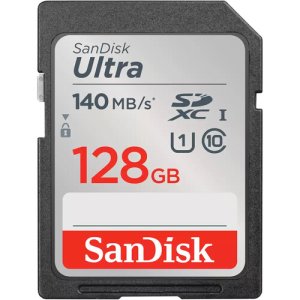 SanDisk Ultra SDXC 128GB UHS-I card 140MB/s Class 10-SDSDUNB-128G-GN6IN