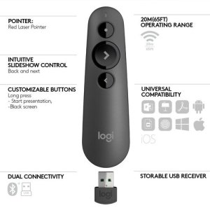 Logitech R500s Laser Presentation Remote - 910-005843