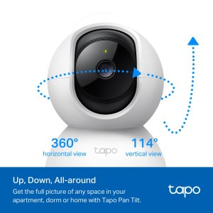 TP-Link Pan/Tilt Home Security Wi-Fi Camera - TL-TAPO C200