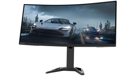 Lenovo G34w-30 34" Monitor, 3440 x 1440 Wide Quad HD LED, Black