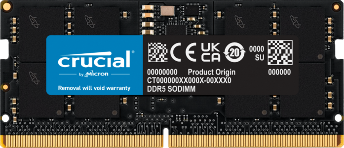 Crucial Laptop RAM DDR5 16GB 5600- CT16G56C46S5