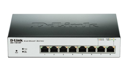 D-Link 8-Port Gigabit Smart - DGS-1100-08P