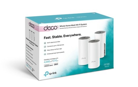 TP-Link Deco E4 AC1200 Wi-Fi System (3 Pack) - TL-DECO E4-3