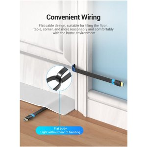 Vention Flat HDMI Cable – 0.5M – VEN-AAKBD