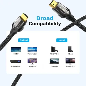 Vention Nylon Braided HDMI Cable 3 Meters - VAA-B05-B300