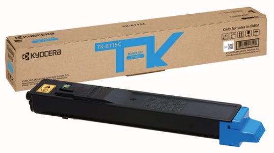 KYOCERA TK-8115C CYAN ORIGINAL TONER - 1T02P3CNL0