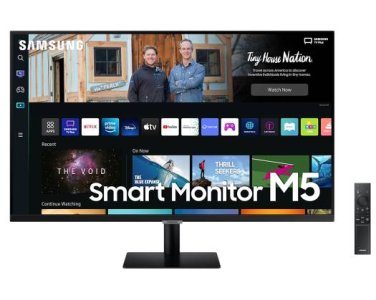 Samsung M5 27" FHD Monitor, Smart TV, 60Hz, HDR10-LS27BM500EMXUE
