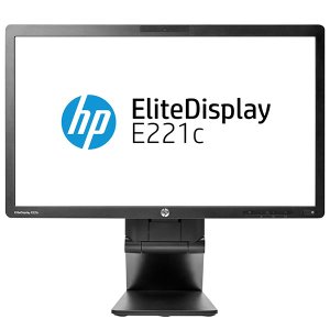 HP EliteDisplay E221c 21.5" FHD Monitor – Webcam & Speakers