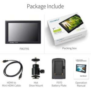 FeelWorld 7" 4K Ultra-Bright Monitor, HDMI/3G-SDI