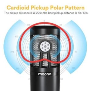 MAONO PM360 3.5mm Microphone – Cardioid, Plug & Play