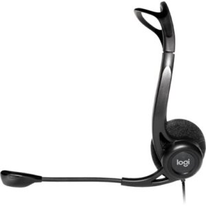 Logitech 960 USB Headset – Noise-Cancelling Mic, Plug & Play
