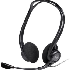 Logitech 960 USB Headset – Noise-Cancelling Mic, Plug & Play
