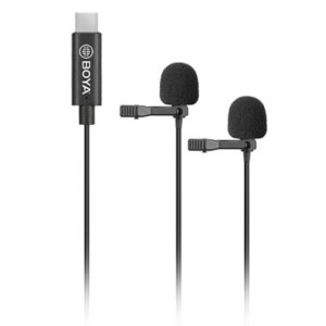 BOYA BY-M3D Digital Dual Lavalier Microphones – USB-C Output