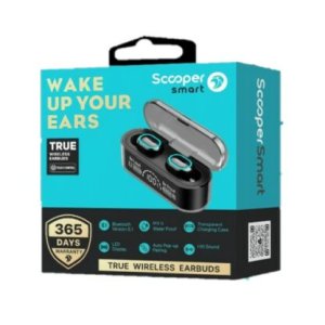 Scooper Smart TWS-02 Ear Buds – True Wireless Stereo, Compact