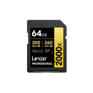 Lexar 64GB Professional 2000x UHS-II SDXC Memory Card