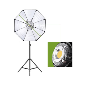 GVM P80S LED 4-Light Kit with Umbrellas, Softboxes & Backdrops