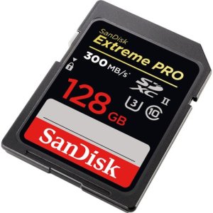 SanDisk 128GB 300Mbps Extreme PRO UHS-II SDXC Memory Card