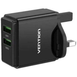 Vention 1-port USB Wall Charger(12W) UK-PlugBlack