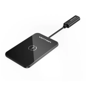 Vention Wireless Charger 15W Ultra-thin Mirrored Surface Type 0.05M Black
