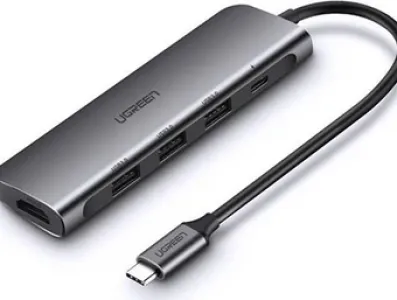 UGREEN CM512 6 -In -1 Docking Station- USB-C To 3*USB 3.0