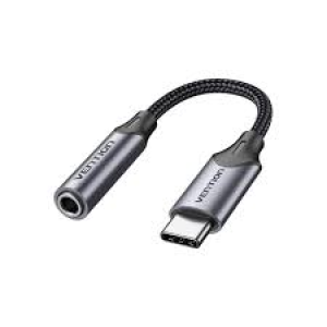 Vention USB-C Male to TRS Audio & Mic Jack  0.3M Gray Aluminum Alloy Type
