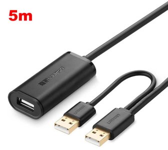 UGREEN US121 USB 2.0 Male to USB A Female Active Extension Cable with Chipset 30M