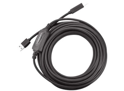 UGREEN US122 USB 2.0 A Male to B Male Active Printer Cable 15m (Black)