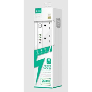 Lightwave Extension Socket- 2 Metres 5 WAY-LW EXT 54U