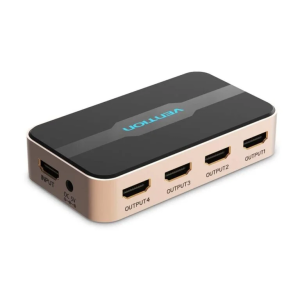 Vention 1 In 4 Out HDMI Splitter Black