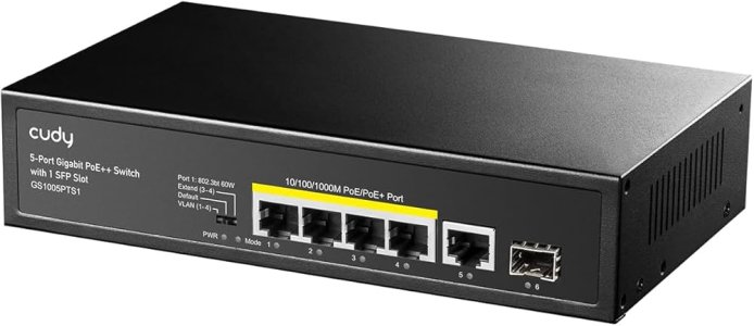 CUDY 8-PORT GIGABIT PoE(120watts) + Switch