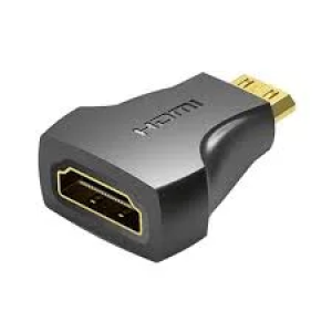 Vention Mini HDMI Male to HDMI Female Adapter Black