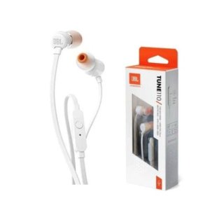 JBL Tune 110 Earphones White- JBLT110WHT