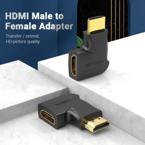 Vention HDMI 90 Degree Male to Female Adapter Black