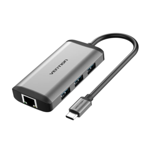 Vention USB-C 6-in-1 Dock HDMI/USB 3.0×3/RJ45/PD | CNCHB