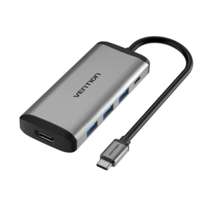 Vention USB-C to HDMI + USB 3.0×3 + PD Dock 0.15m | CNBHB