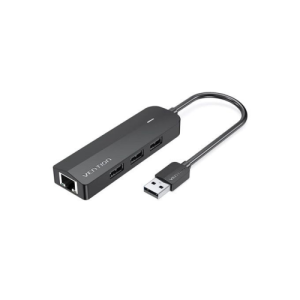 Vention 4-Port USB 3.0 Hub With Power Supply 0.5M Black