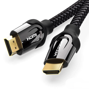 Vention Nylon Braided HDMI Cable 8M Black Metal Type