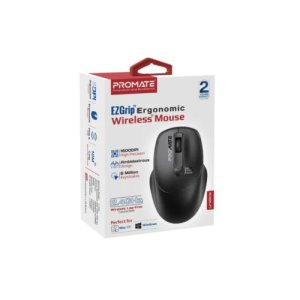 Promate UniGlide EZGrip Ergonomic Wireless Mouse