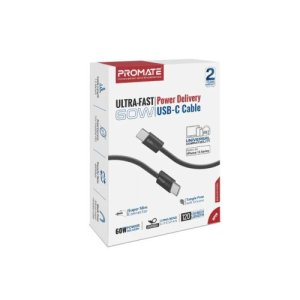 Promate CC120 Ultra-Fast 60W Power Delivery USB-C cable EcoLine