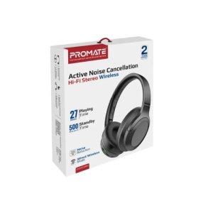 Promate Active Noise Cancelling Wireless Headphones‑CONCORD