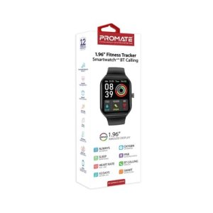 Promate ProWatch-AM19 - 1.96" Fitness Tracker Smartwatch