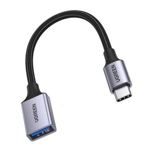 UGREEN US378 USB C male to USB 3.0 female  0.15m OTG -Black-70889