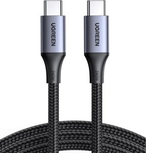 UGREEN US535 240W USB-C to USB-C, 480MBs,  PD Fast Charging Cable 5A Max Space Gray 1m-15311