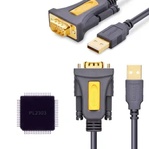 UGREEN CR104 USB to DB9 RS-232 male Adapter Cable 1.5m-UGREEN CR104