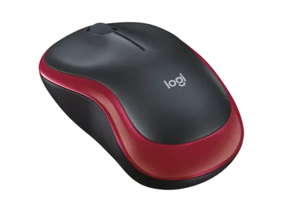Logitech M185 Wireless Mouse - Red - 910-002237