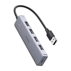UGREEN 25851 USB 3.0 4-port USB Hub 5 Gbps Data Transfer - Grey-25851